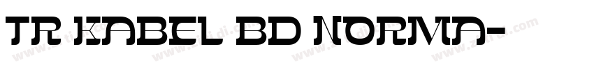 TR Kabel Bd Norma字体转换